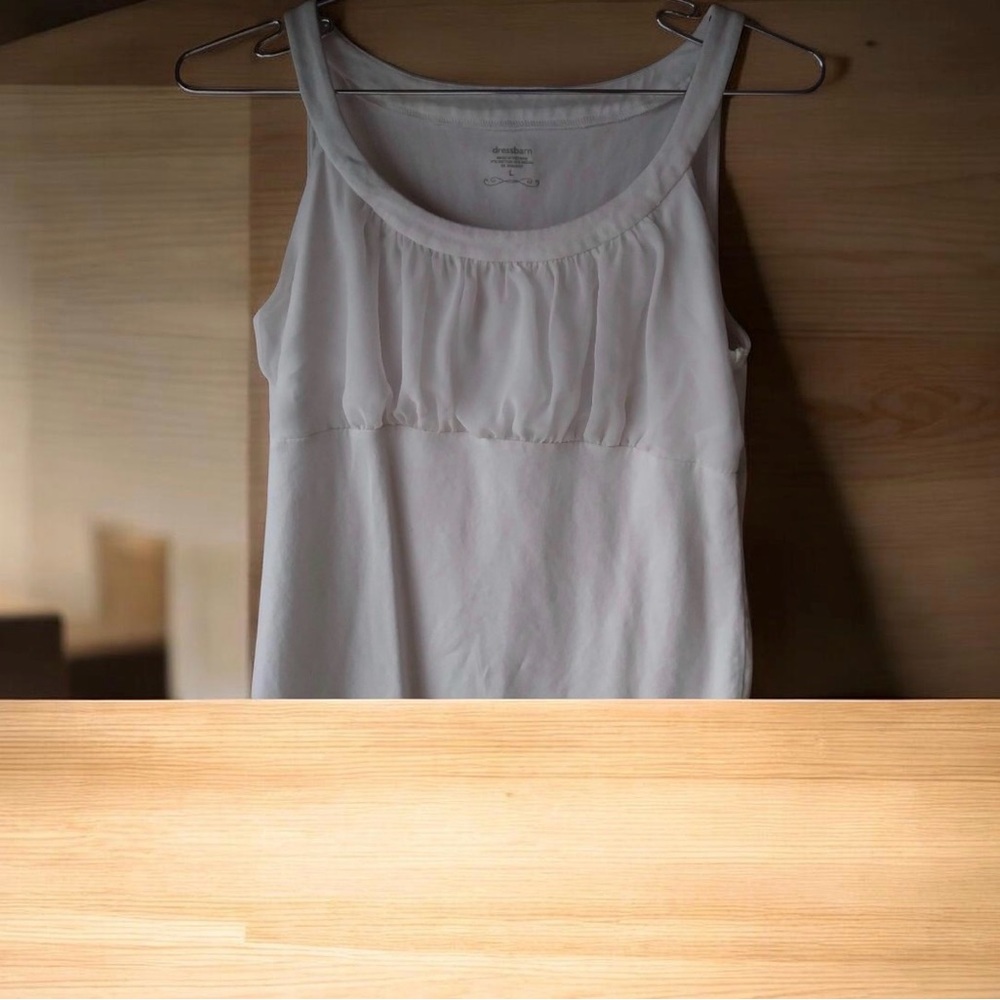 🛑LAST CHANCE🛑DRESS BARN Off-White Camisole Tank